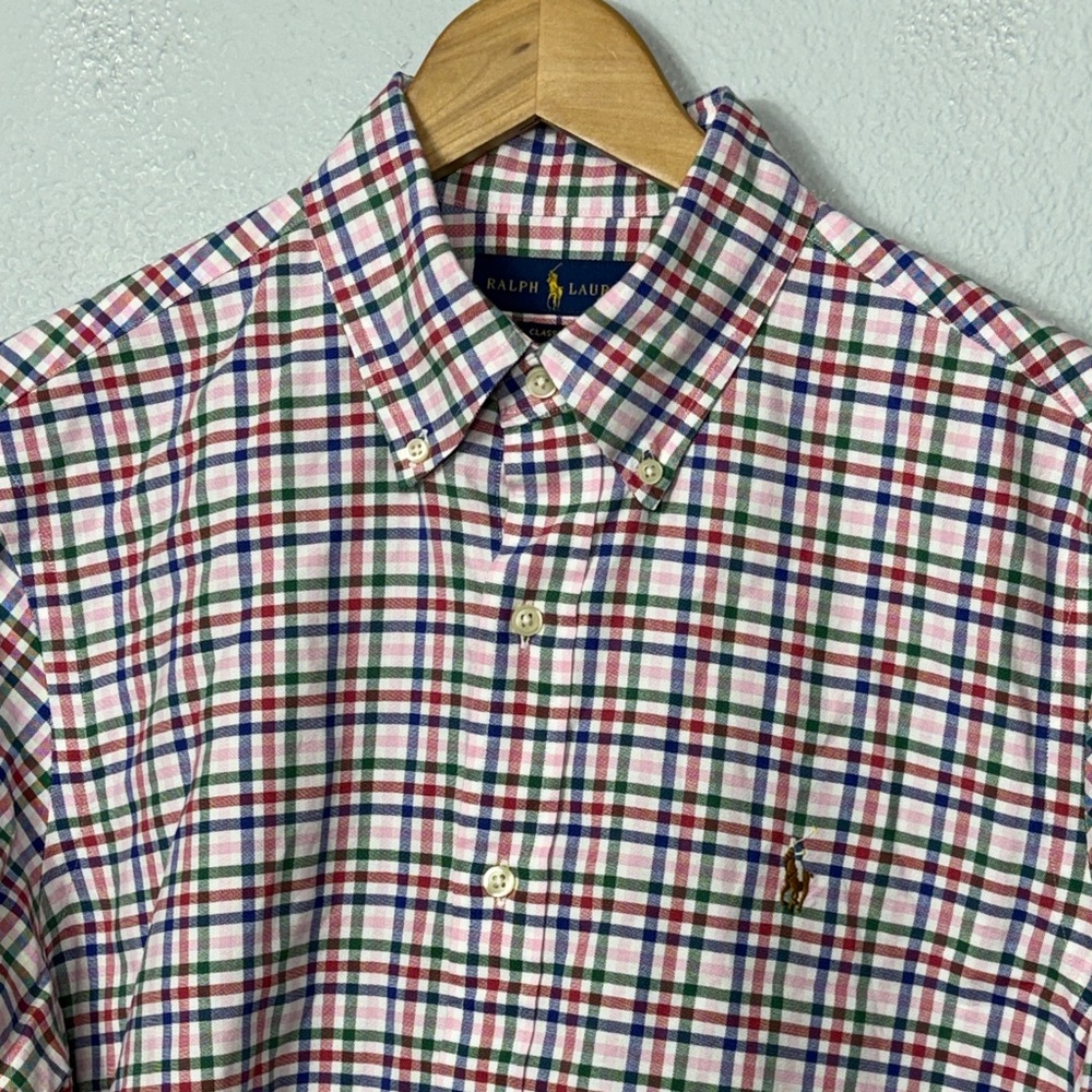 Ralph‎ Lauren Men's Button Down Plaid Shirt